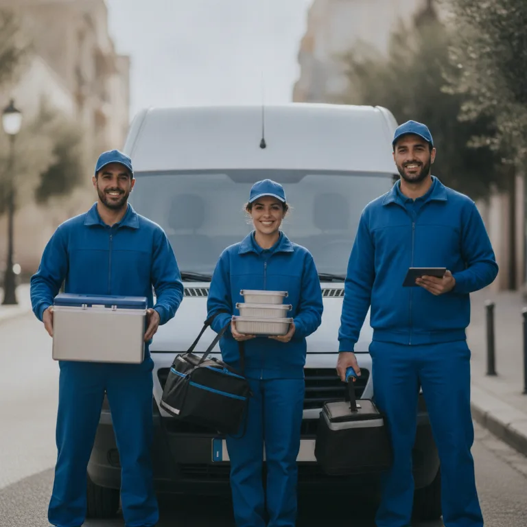 Entrega de Comidas equipo en Torrevieja